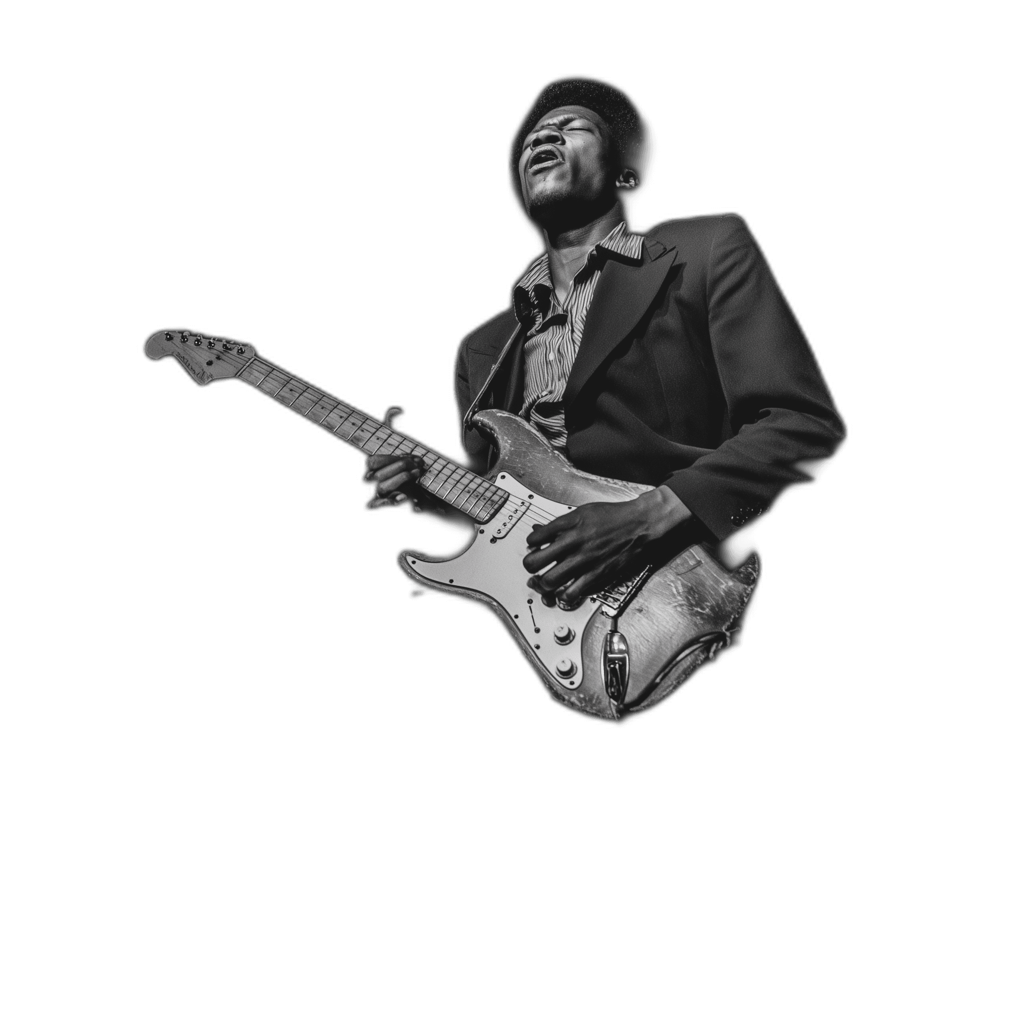 Guitarist silhouette